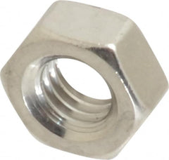 Value Collection - M6x1.00 Metric Coarse Stainless Steel Right Hand Hex Nut - 10mm Across Flats, 5mm High, Uncoated - Exact Tooling