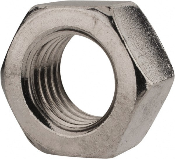 Value Collection - M20x2.50 Metric Coarse Stainless Steel Right Hand Hex Nut - 30mm Across Flats, 16mm High, Uncoated - Exact Tooling