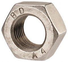 Value Collection - M33x3.50 Metric Coarse Stainless Steel Right Hand Hex Nut - 50mm Across Flats, 26mm High, Uncoated - Exact Tooling