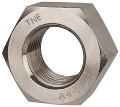 Value Collection - M45x4.50 Metric Coarse Stainless Steel Right Hand Hex Nut - 70mm Across Flats, 36mm High, Uncoated - Exact Tooling