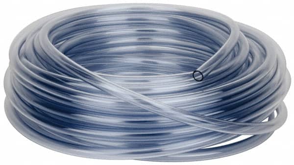 Parker - 1/2" ID x 5/8" OD, 1/16" Wall Thickness, 100' Long, Vinyl Tube - Clear, 30 Max psi, -40 to 150°F - Exact Tooling