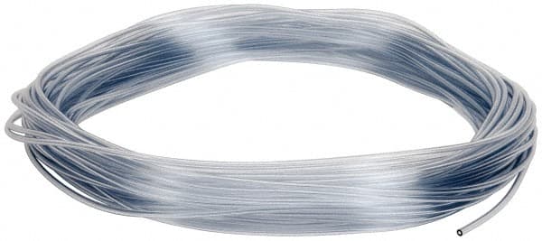 Parker - 1/16" ID x 1/8" OD, 1/32" Wall Thickness, 100' Long, Vinyl Tube - Clear, 35 Max psi, -40 to 150°F - Exact Tooling