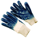 Nitrile Rubber Smooth Surface Gloves - Large (dozen pair) - Exact Tooling