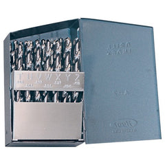 A-Z RHS / RHC HSS 118 Degree Radial Point General Purpose Jobber Lengh Drill Set - Bright - Exact Tooling