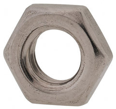 Value Collection - M8x1.25 Metric Coarse Stainless Steel Right Hand Hex Jam Nut - 13mm Across Flats, 4mm High, Uncoated - Exact Tooling