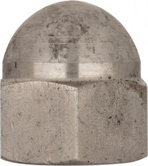 Value Collection - M30x3.5 Metric Coarse, 46mm Width Across Flats, Uncoated, Stainless Steel Acorn Nut - 54mm Overall Height, Austenitic A4, DIN 1587 - Exact Tooling