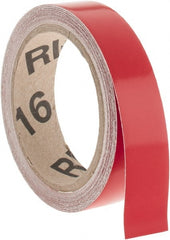 NMC - Red Solid Color Vinyl Tape - 1" Wide x 30' Long x 0.002" Thick, General Traffic - Exact Tooling