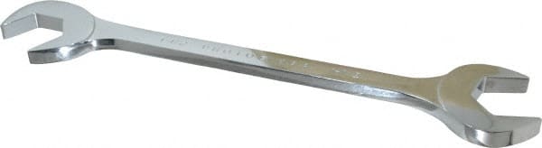 Proto - 1-1/2" Standard Open End Wrench - 14-1/2" OAL, Double End, Chrome Finish, 15° & 60° Head Angle - Exact Tooling
