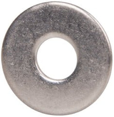 Value Collection - M5 Screw, Grade 18-8 Stainless Steel Fender Flat Washer - 5.3mm ID x 15mm OD, Plain Finish - Exact Tooling
