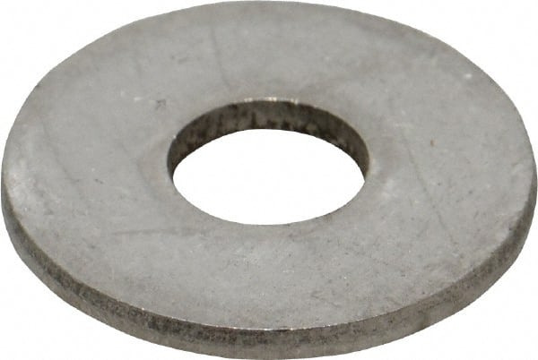 Value Collection - M10 Screw, Grade 18-8 Stainless Steel Fender Flat Washer - 10.5mm ID x 30mm OD, Plain Finish - Exact Tooling