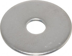 Value Collection - M5 Screw, Grade 18-8 Stainless Steel Fender Flat Washer - 5.3mm ID x 20mm OD, Plain Finish - Exact Tooling