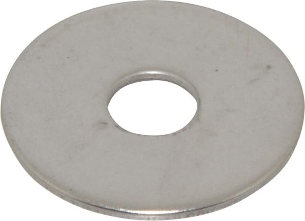 Value Collection - M10 Screw, Grade 18-8 Stainless Steel Fender Flat Washer - 10.5mm ID x 36mm OD, 2mm Thick, Plain Finish - Exact Tooling