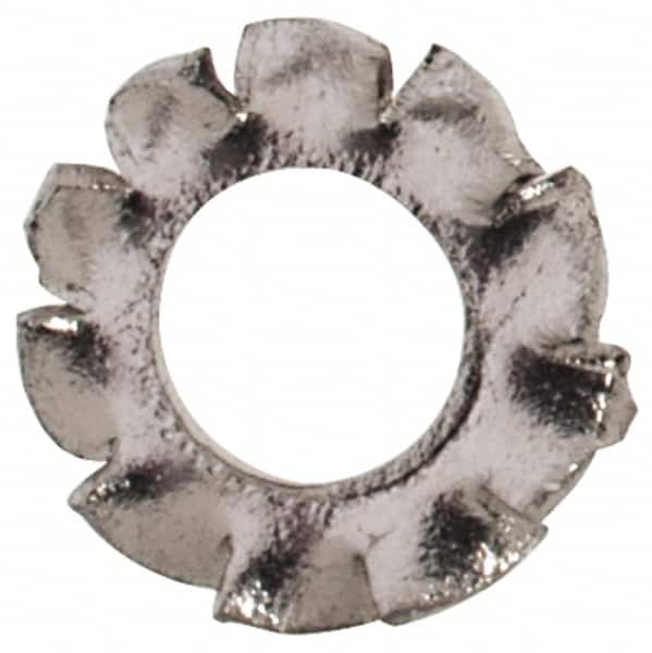 Value Collection - M2 Screw, 2.2mm ID, Stainless Steel External Tooth Lock Washer - 4.5mm OD, Uncoated, Grade 18-8 & Austenitic A2 - Exact Tooling