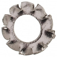 Value Collection - M2 Screw, 2.2mm ID, Stainless Steel External Tooth Lock Washer - 4.5mm OD, Uncoated, Grade 18-8 & Austenitic A2 - Exact Tooling