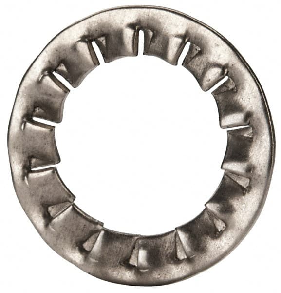 Value Collection - M14 Screw, 15mm ID, Stainless Steel Internal Tooth Lock Washer - 24mm OD, Uncoated, Grade 18-8 & Austenitic A2 - Exact Tooling