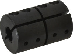 Climax Metal Products - 3/8" Bore, Steel, One Piece Clamping Shaft Collar - 1-1/16" Outside Diam, 1-5/8" Wide - Exact Tooling