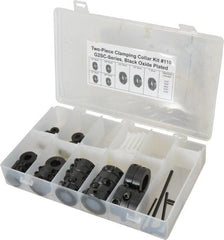 Climax Metal Products - Shaft & Collar Clamp Kits Type: Two Piece Split Collar Kit Material: Mild Steel-Black Oxide Plated - Exact Tooling