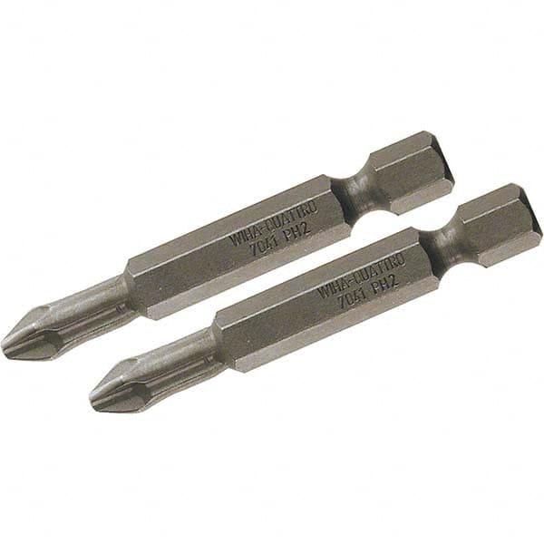 Wiha - #1 Power Bit - 1/4" Drive, 2" OAL - Exact Tooling
