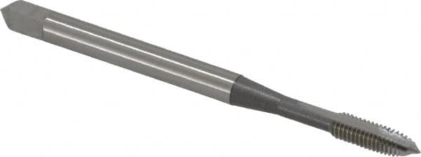 OSG - M3x0.50 Metric Coarse, 2 Flute, Bright Finish, High Speed Steel Spiral Point Tap - Plug Chamfer, Right Hand Thread, 1-15/16" OAL, 5/8" Thread Length, 0.141" Shank Diam, 6H Class of Fit, Series 142 - Exact Tooling