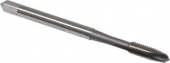 OSG - M3.5x0.60 Metric Coarse, 2 Flute, Bright Finish, High Speed Steel Spiral Point Tap - Plug Chamfer, Right Hand Thread, 2" OAL, 11/16" Thread Length, 0.141" Shank Diam, 6H Class of Fit, Series 142 - Exact Tooling