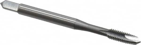 OSG - M4x0.70 Metric Coarse, 2 Flute, Bright Finish, High Speed Steel Spiral Point Tap - Plug Chamfer, Right Hand Thread, 2-1/8" OAL, 3/4" Thread Length, 0.168" Shank Diam, 6H Class of Fit, Series 142 - Exact Tooling