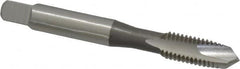 OSG - M8x1.25 Metric Coarse, 3 Flute, Bright Finish, High Speed Steel Spiral Point Tap - Plug Chamfer, Right Hand Thread, 2-23/32" OAL, 1-1/8" Thread Length, 0.318" Shank Diam, 6H Class of Fit - Exact Tooling