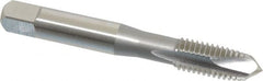 OSG - M10x1.50 Metric Coarse, 3 Flute, Bright Finish, High Speed Steel Spiral Point Tap - Plug Chamfer, Right Hand Thread, 2-15/16" OAL, 1-1/4" Thread Length, 0.381" Shank Diam, 6H Class of Fit, Series 142 - Exact Tooling
