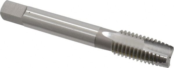 OSG - M14x2.00 Metric Coarse, 3 Flute, Bright Finish, High Speed Steel Spiral Point Tap - Plug Chamfer, Right Hand Thread, 3-19/32" OAL, 1-21/32" Thread Length, 0.429" Shank Diam, 6H Class of Fit, Series 142 - Exact Tooling