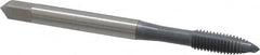 OSG - M5x0.80 Metric Coarse, 2 Flute, elektraLUBE Finish, High Speed Steel Spiral Point Tap - Plug Chamfer, Right Hand Thread, 2-3/8" OAL, 7/8" Thread Length, 6H Class of Fit, Series 102M - Exact Tooling