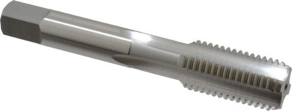 OSG - M16x2.00 Metric Coarse 6H 4 Flute Bright Finish High Speed Steel Straight Flute Standard Hand Tap - Bottoming, Right Hand Thread, 3-13/16" OAL, 1-13/16" Thread Length, D7 Limit, Oversize - Exact Tooling