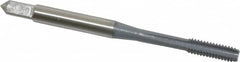 OSG - M4x0.70 Metric Coarse 6H 4 Flute elektraLUBE Finish High Speed Steel Straight Flute Standard Hand Tap - Bottoming, Right Hand Thread, 2-1/8" OAL, 3/4" Thread Length, D4 Limit - Exact Tooling