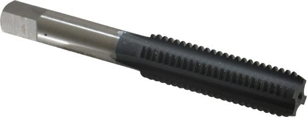 OSG - M12x1.75 Metric Coarse 6H 4 Flute elektraLUBE Finish High Speed Steel Straight Flute Standard Hand Tap - Bottoming, Right Hand Thread, 3-3/8" OAL, 1-21/32" Thread Length, D6 Limit - Exact Tooling