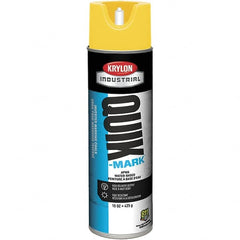 Krylon - 20 fl oz Yellow Marking Paint - 600' Coverage at 1" Wide, Water-Based Formula - Exact Tooling