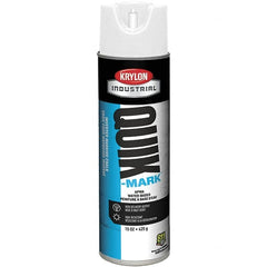 Krylon - 20 fl oz White Marking Paint - 600' Coverage at 1" Wide, Water-Based Formula - Exact Tooling