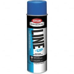 Krylon - 20 fl oz Blue Field Marking Paint - 602' Coverage at 2" Wide, Water-Based Formula - Exact Tooling