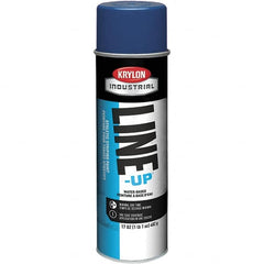 Krylon - 20 fl oz Blue Field Marking Paint - 602' Coverage at 2" Wide, Water-Based Formula - Exact Tooling