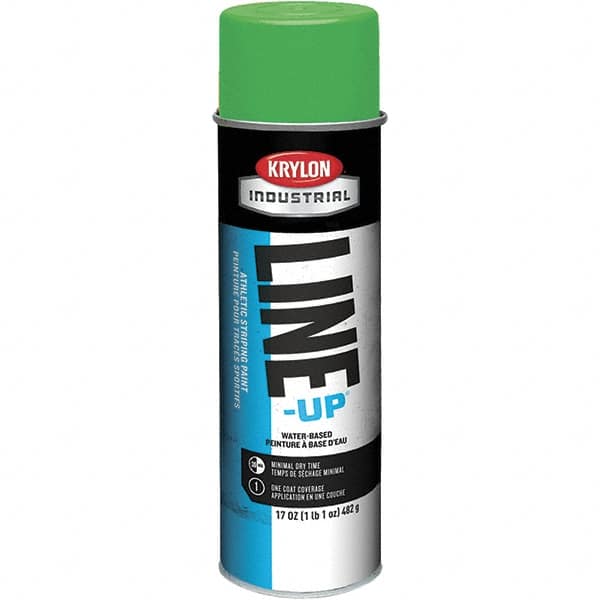 Krylon - 20 fl oz Green Field Marking Paint - 602' Coverage at 2" Wide, Water-Based Formula - Exact Tooling
