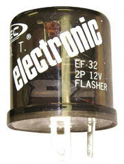 Value Collection - 2 Terminals, 1 to 12 Lamps, Electronic Flasher - 60 to 120 Flashes per Min, 25 Amps, 11 to 15 Volts - Exact Tooling