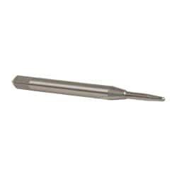 OSG - #1-72 UNF 3B 2 Flute Bright Finish High Speed Steel Straight Flute Standard Hand Tap - Taper, Right Hand Thread, 1-11/16" OAL, 3/8" Thread Length, H1 Limit, Oversize - Exact Tooling