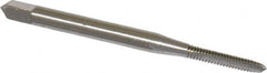 OSG - #3-48 UNC 3B 3 Flute Bright Finish High Speed Steel Straight Flute Standard Hand Tap - Plug, Right Hand Thread, 1-13/16" OAL, 1/2" Thread Length, H1 Limit, Oversize - Exact Tooling