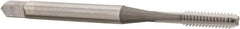 OSG - #4-40 UNC 3 Flute Bright Finish High Speed Steel Straight Flute Standard Hand Tap - Bottoming, Right Hand Thread, 1-7/8" OAL, 9/16" Thread Length, H1 Limit, Oversize - Exact Tooling