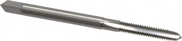 OSG - #5-40 UNC 3 Flute Bright Finish High Speed Steel Straight Flute Standard Hand Tap - Plug, Right Hand Thread, 1-15/16" OAL, 5/8" Thread Length, H1 Limit, Oversize - Exact Tooling