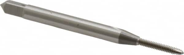 OSG - #1-64 UNC 2B 2 Flute Bright Finish High Speed Steel Straight Flute Standard Hand Tap - Plug, Right Hand Thread, 1-11/16" OAL, 3/8" Thread Length, H2 Limit, Oversize - Exact Tooling