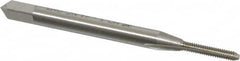 OSG - #1-64 UNC 2B 2 Flute Bright Finish High Speed Steel Straight Flute Standard Hand Tap - Bottoming, Right Hand Thread, 1-11/16" OAL, 3/8" Thread Length, H2 Limit, Oversize - Exact Tooling