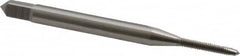 OSG - #1-72 UNF 2B 2 Flute Bright Finish High Speed Steel Straight Flute Standard Hand Tap - Plug, Right Hand Thread, 1-11/16" OAL, 3/8" Thread Length, H2 Limit, Oversize - Exact Tooling