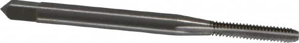 OSG - #3-48 UNC 2B 2 Flute Bright Finish High Speed Steel Straight Flute Standard Hand Tap - Bottoming, Right Hand Thread, 1-13/16" OAL, 1/2" Thread Length, H2 Limit, Oversize - Exact Tooling