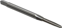 OSG - #3-48 UNC 2B 3 Flute Bright Finish High Speed Steel Straight Flute Standard Hand Tap - Taper, Right Hand Thread, 1-13/16" OAL, 1/2" Thread Length, H2 Limit, Oversize - Exact Tooling