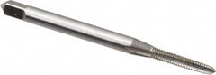 OSG - #3-56 UNF 2B 3 Flute Bright Finish High Speed Steel Straight Flute Standard Hand Tap - Taper, Right Hand Thread, 1-13/16" OAL, 1/2" Thread Length, H2 Limit, Oversize - Exact Tooling