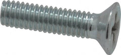 Value Collection - M3x0.50 Metric Coarse, 12mm OAL Phillips Drive Machine Screw - Flat Head, Grade 4.8 Steel, Zinc-Plated Finish, Without Washer - Exact Tooling
