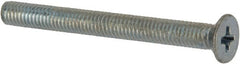 Value Collection - M3x0.50 Metric Coarse, 30mm OAL Phillips Drive Machine Screw - Flat Head, Grade 4.8 Steel, Zinc-Plated Finish, Without Washer - Exact Tooling